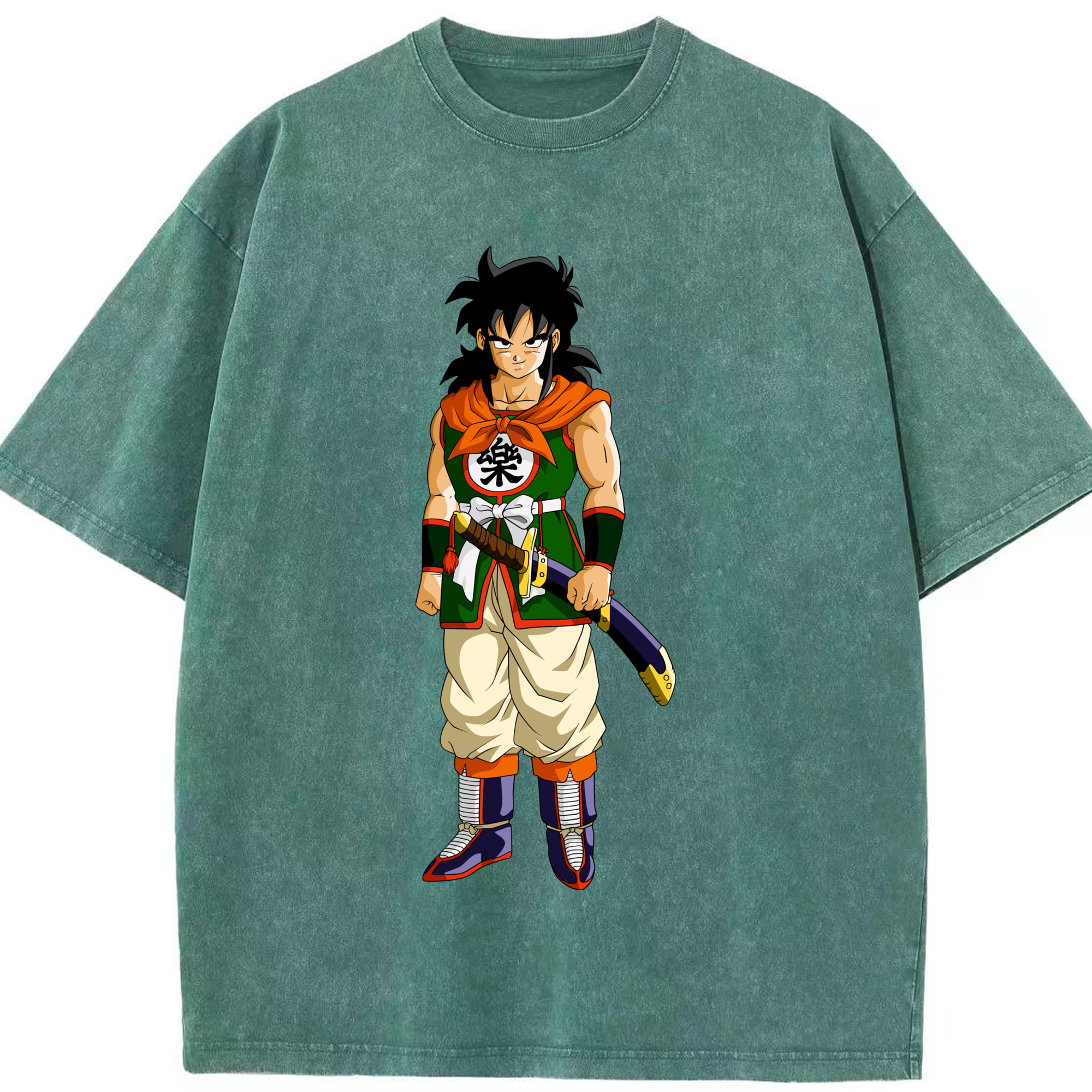 （画像用） ドラゴンボール ヤムチャ DRAGON BALL Yamcha 綿100% ヴィンテージ風 半袖Tシャツ（フロントプリント）